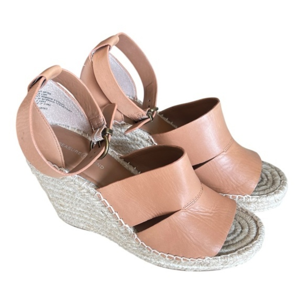 Treasure & Bond Tige En Cuir Tan Leather Espadrille Sandals Size 8M